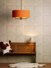 David Hunt Lighting Sloane 4 Lt Pendant Bronze Complete with Bespoke Shade SLO0400